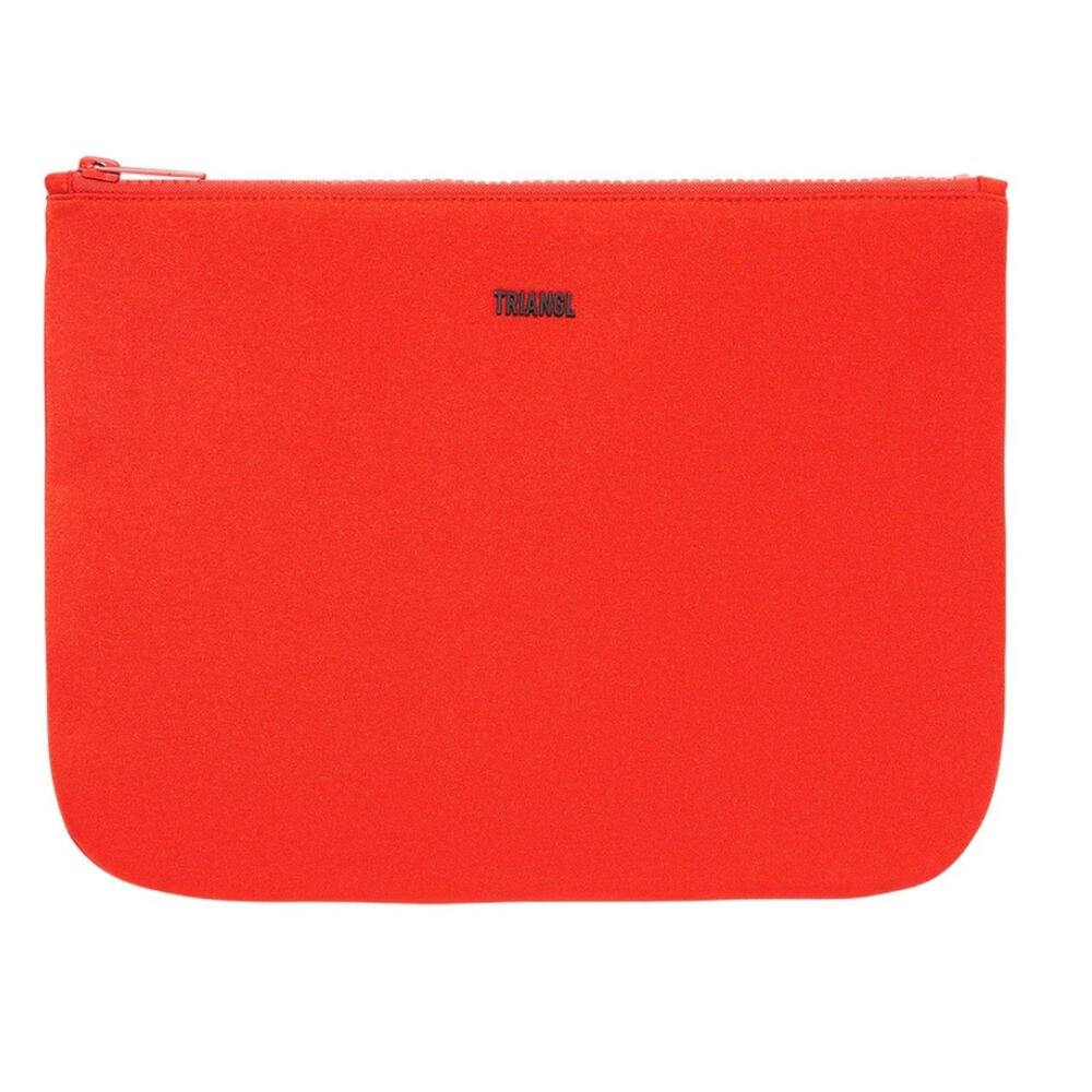 TRIANGL Cherry Red Neoprene Swimsuit Large Zip Bag